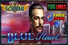 Blue Heart Scarab