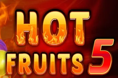 Hot Hot Fruit slot game screenshot showing vibrant fruit symbols on reels